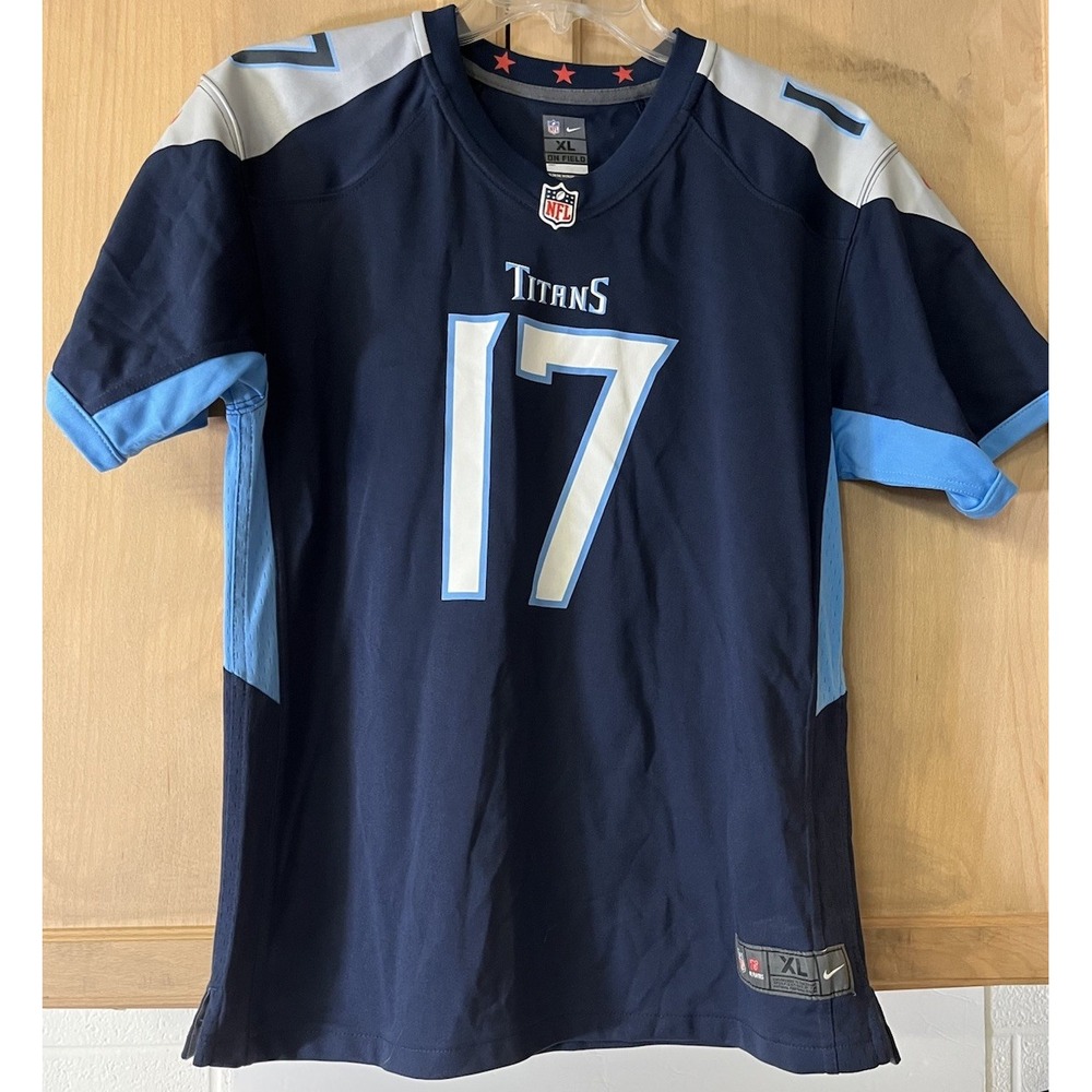 Nike Ryan Tannehill Tennessee Titans Jersey Mens XL Navy Blue Excellent NFL #17